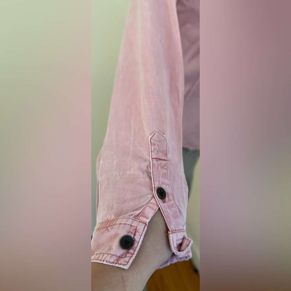 Universal Thread Dusty Rose Button-Up Collard Shi… - image 8